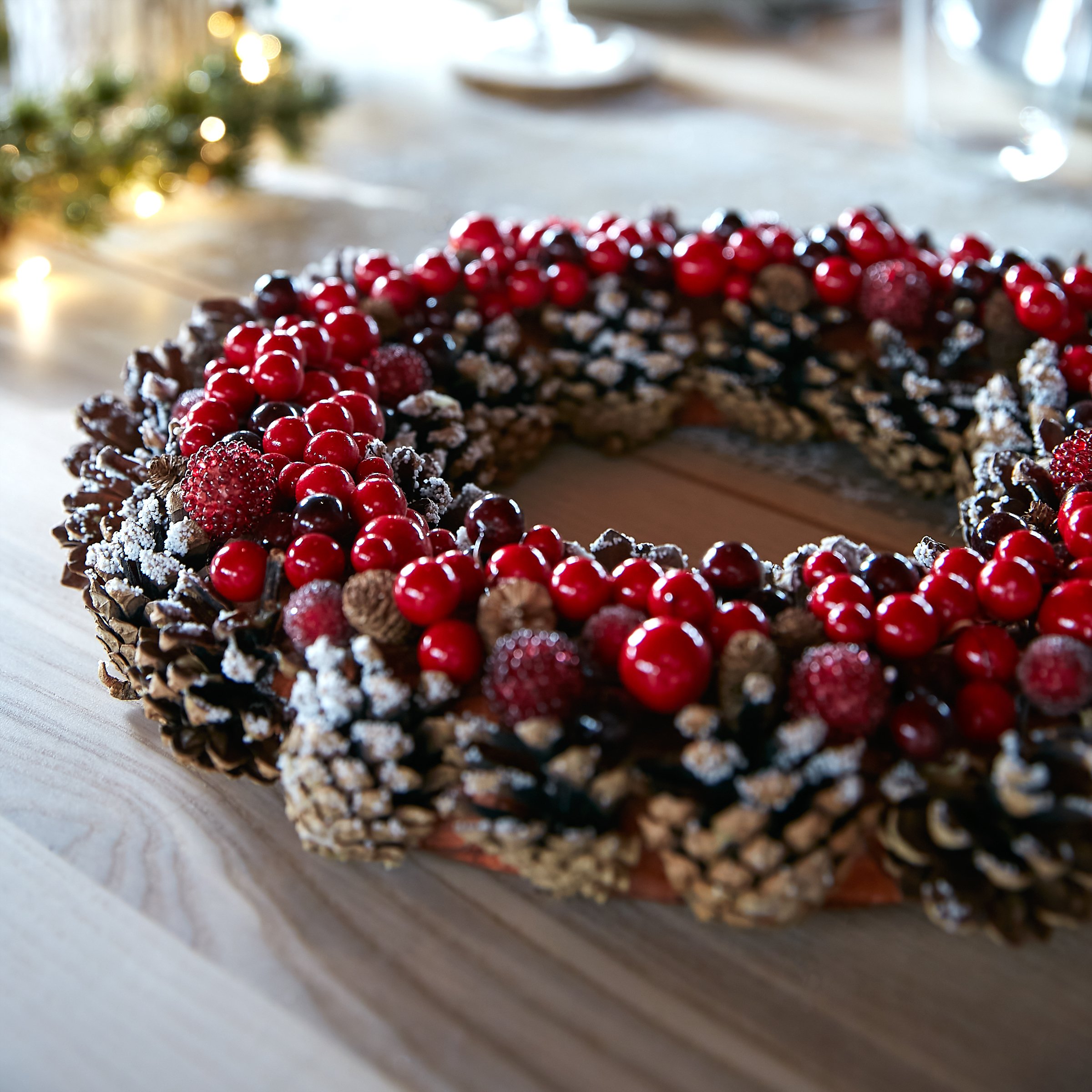 Couronne de Noël décorée Selena 1