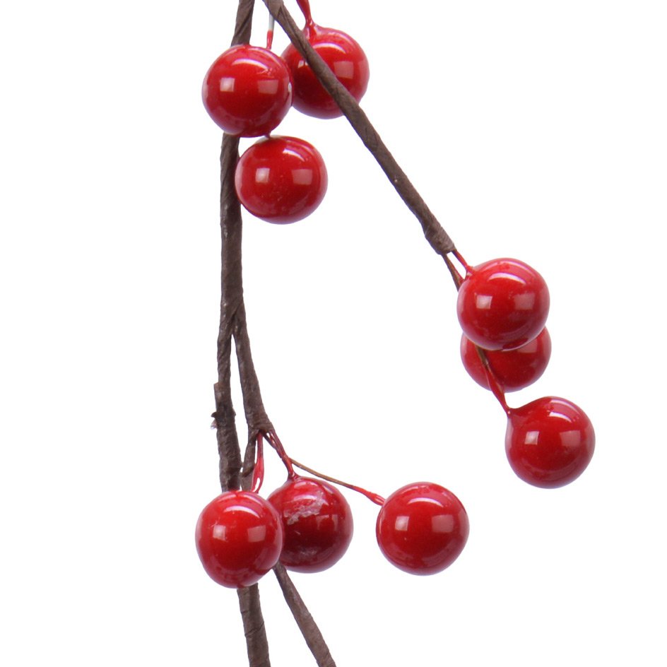 Guirlande décorée Célénia Rouge 2
