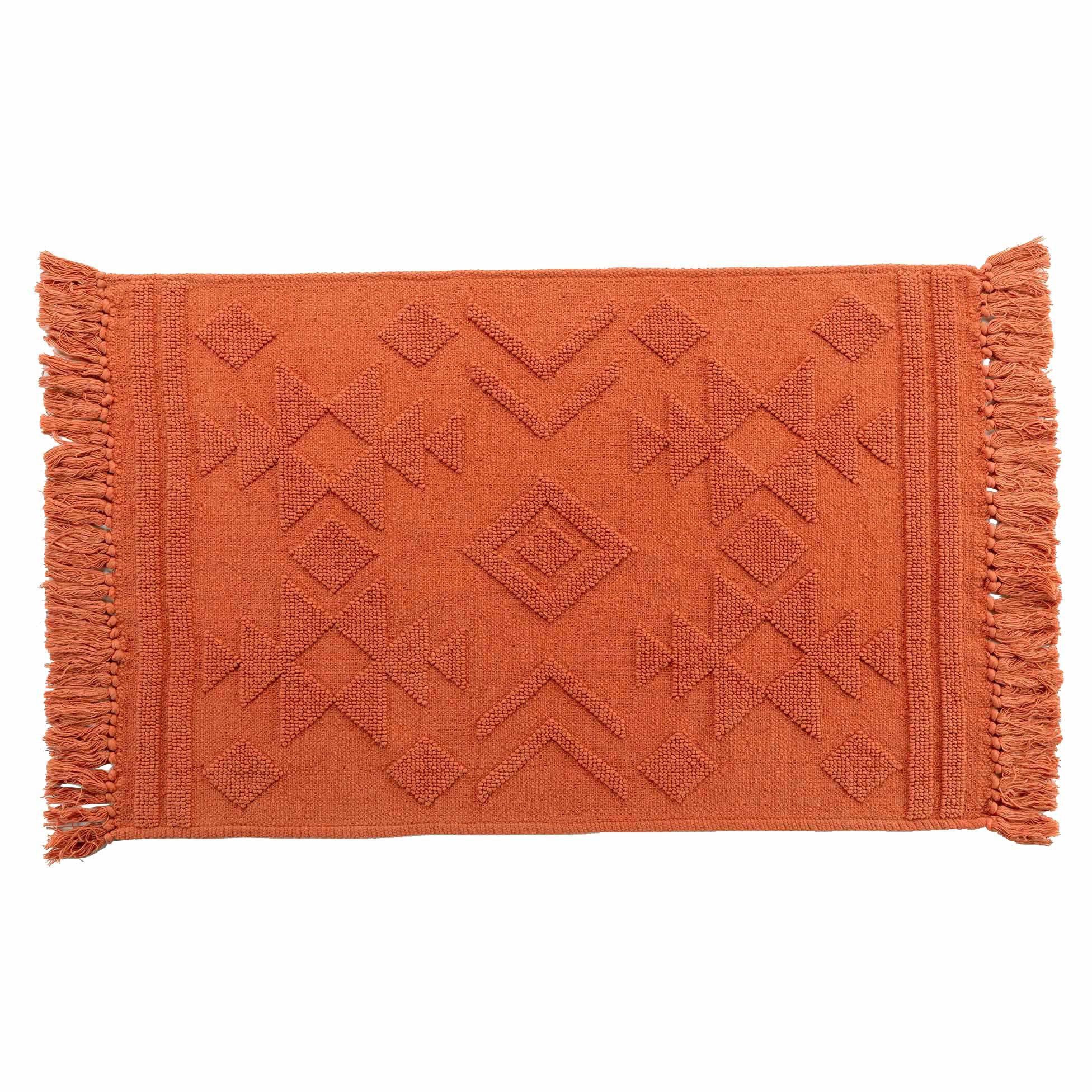 Tapis coton (90 cm) Cilaos Terracotta 4