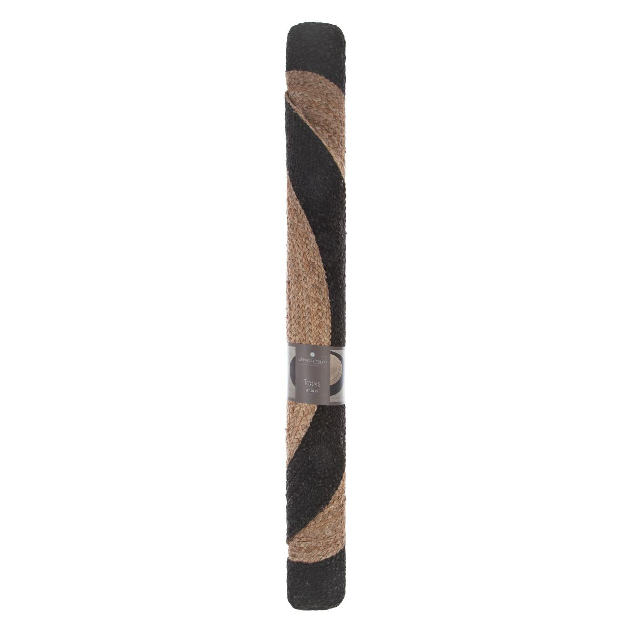 Tapis jute (D120 cm) Bord Noir 4