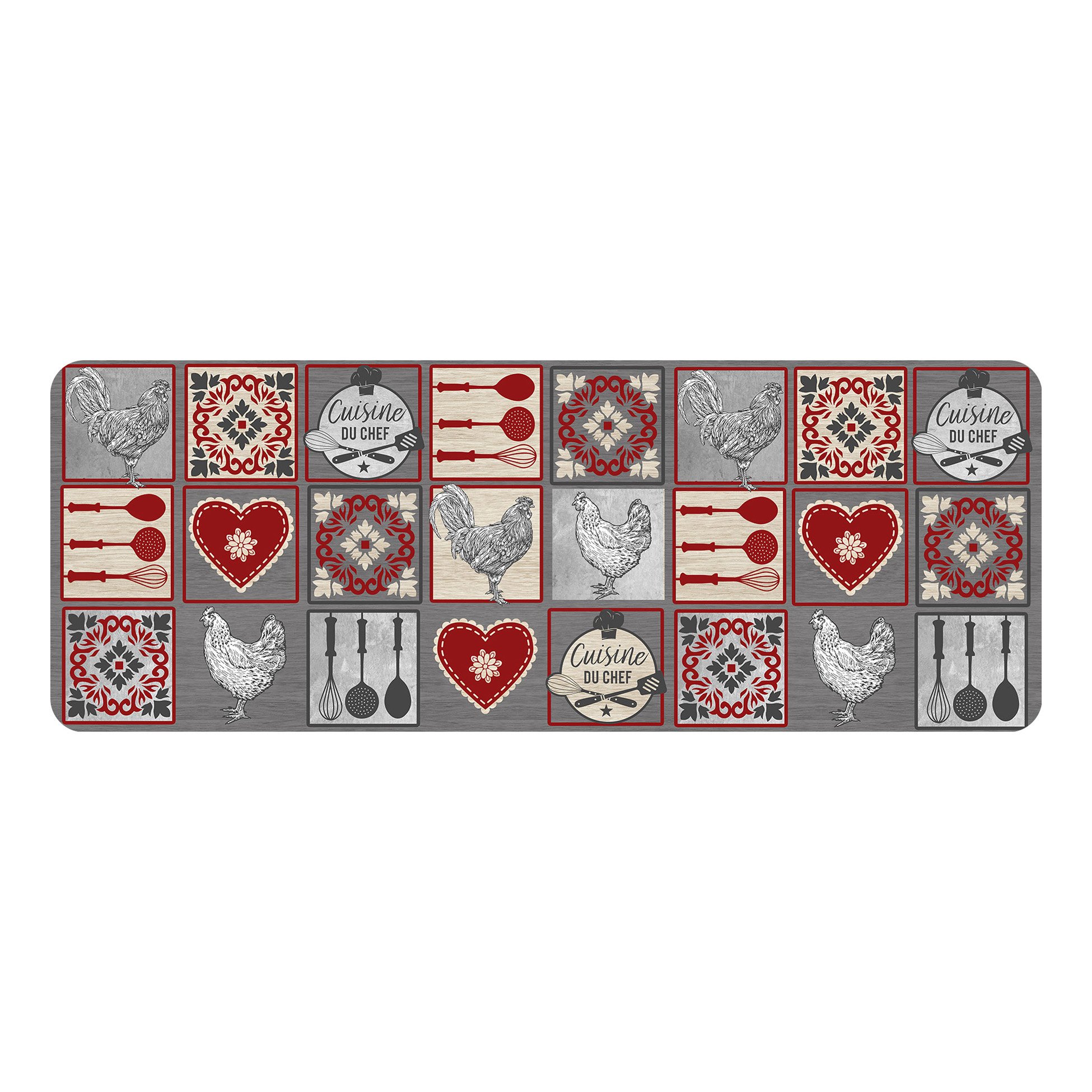 Tapis de cuisine (120 cm) Rustico Rouge