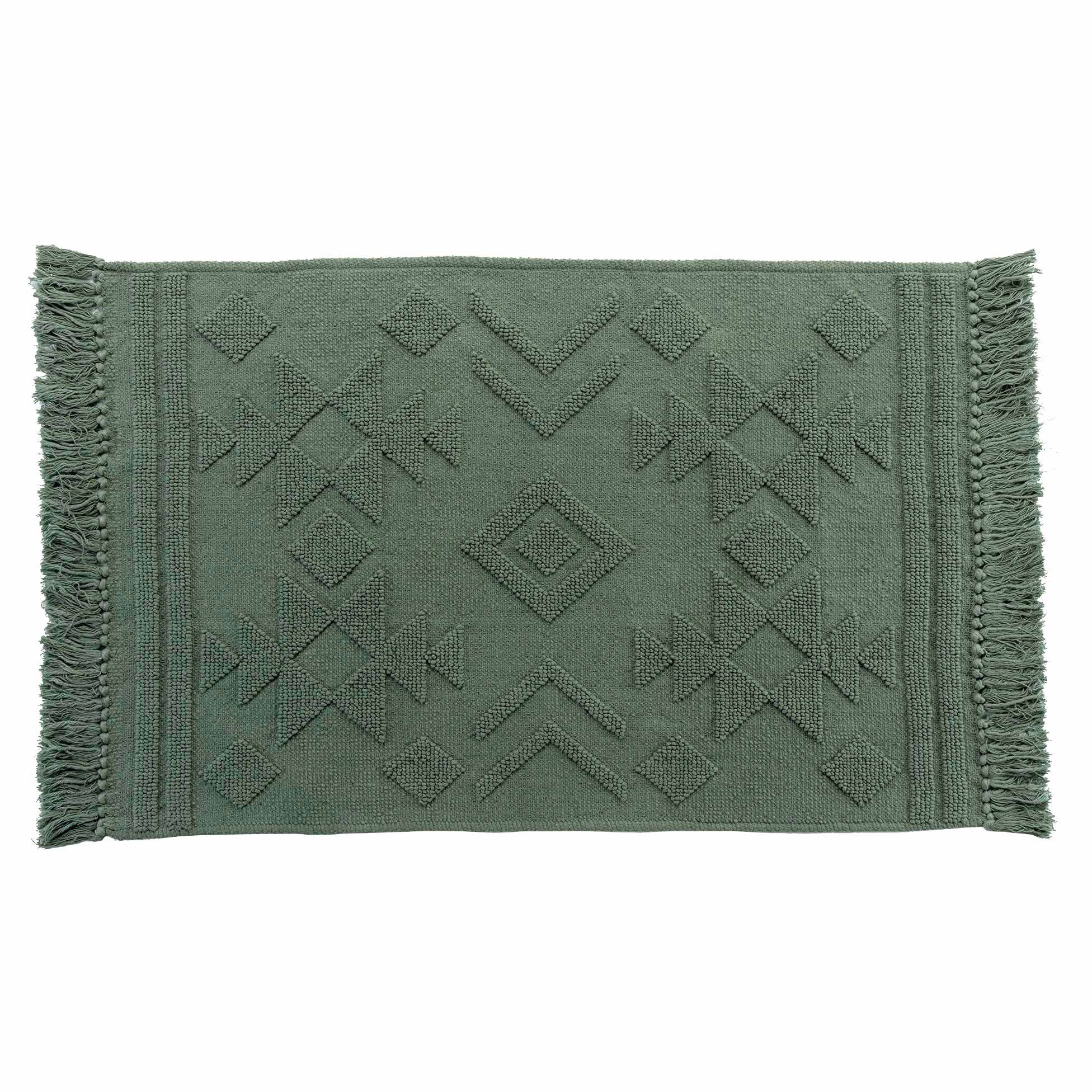 Tapis coton (90 cm) Cilaos Vert kaki 4