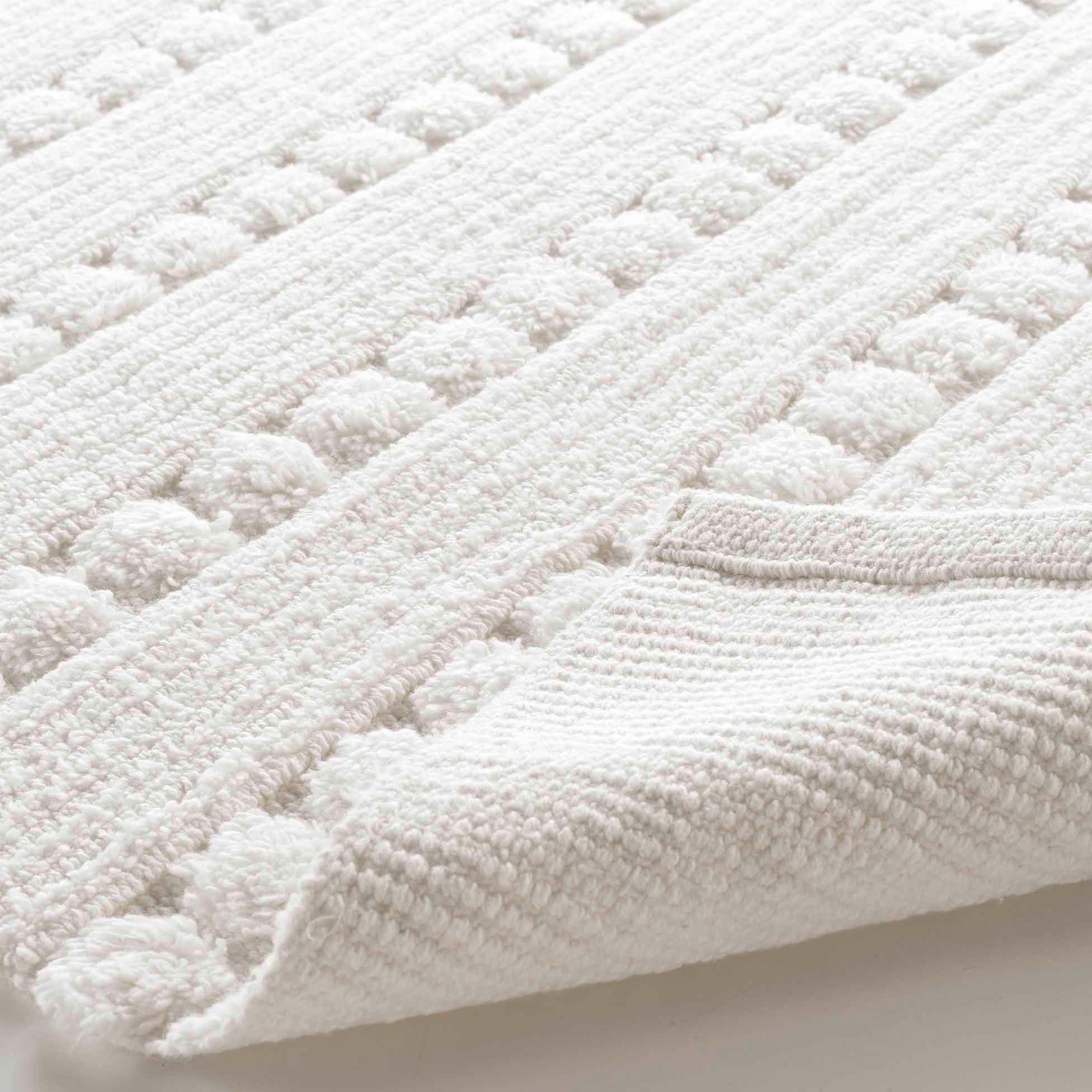Tapis de bain coton (80 cm) Cleonis Blanc