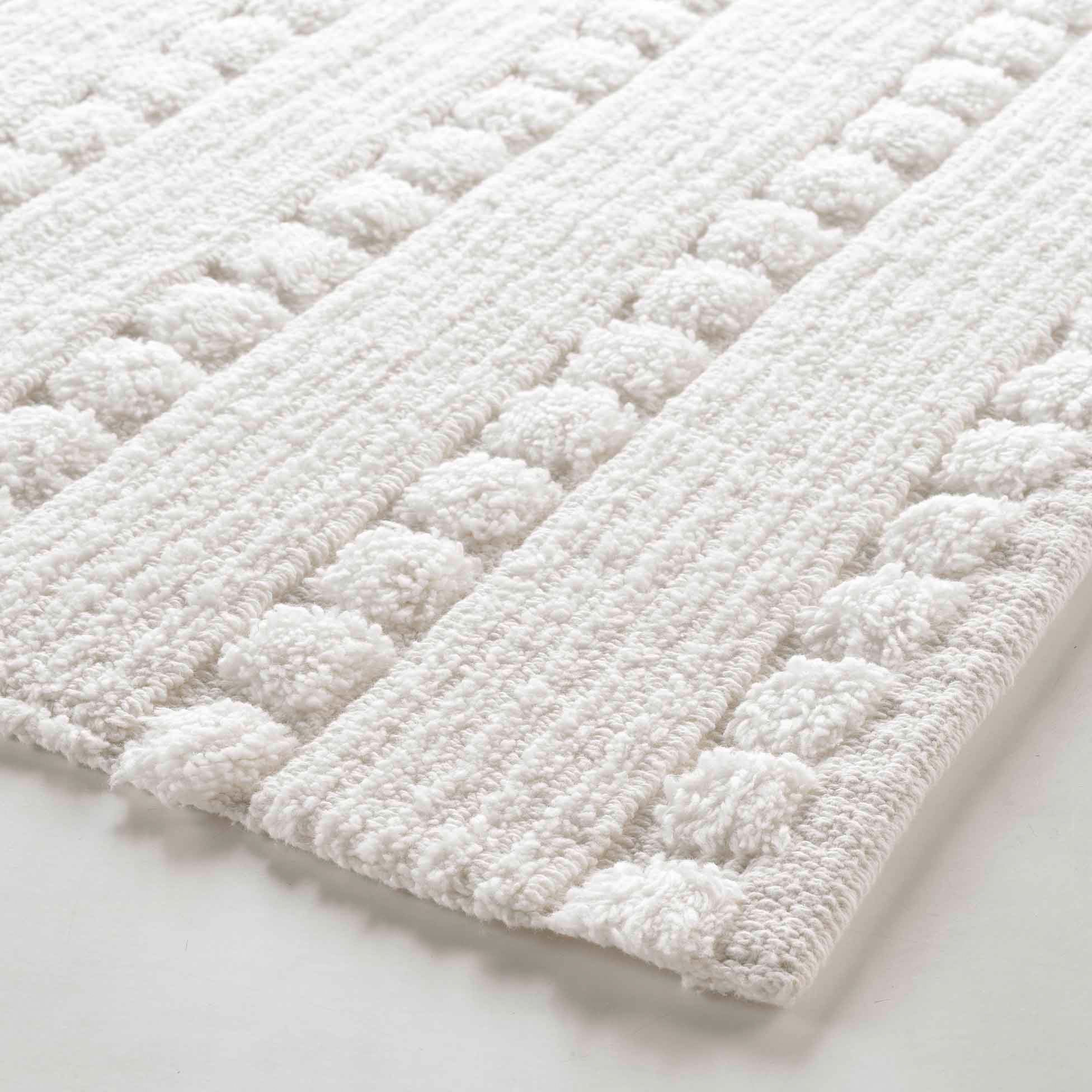 Tapis de bain coton (80 cm) Cleonis Blanc