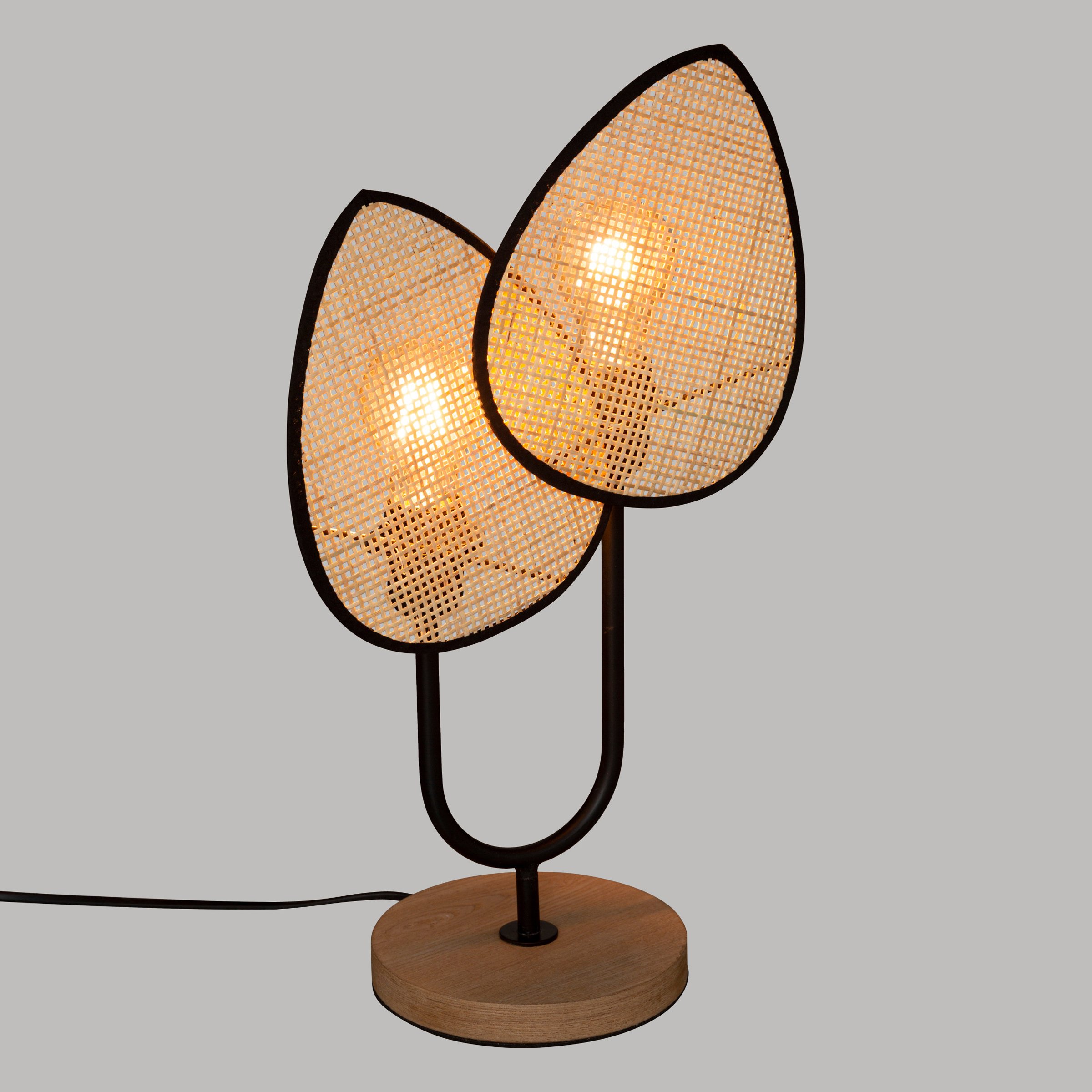 Lampe à poser rotin Olme Beige 3