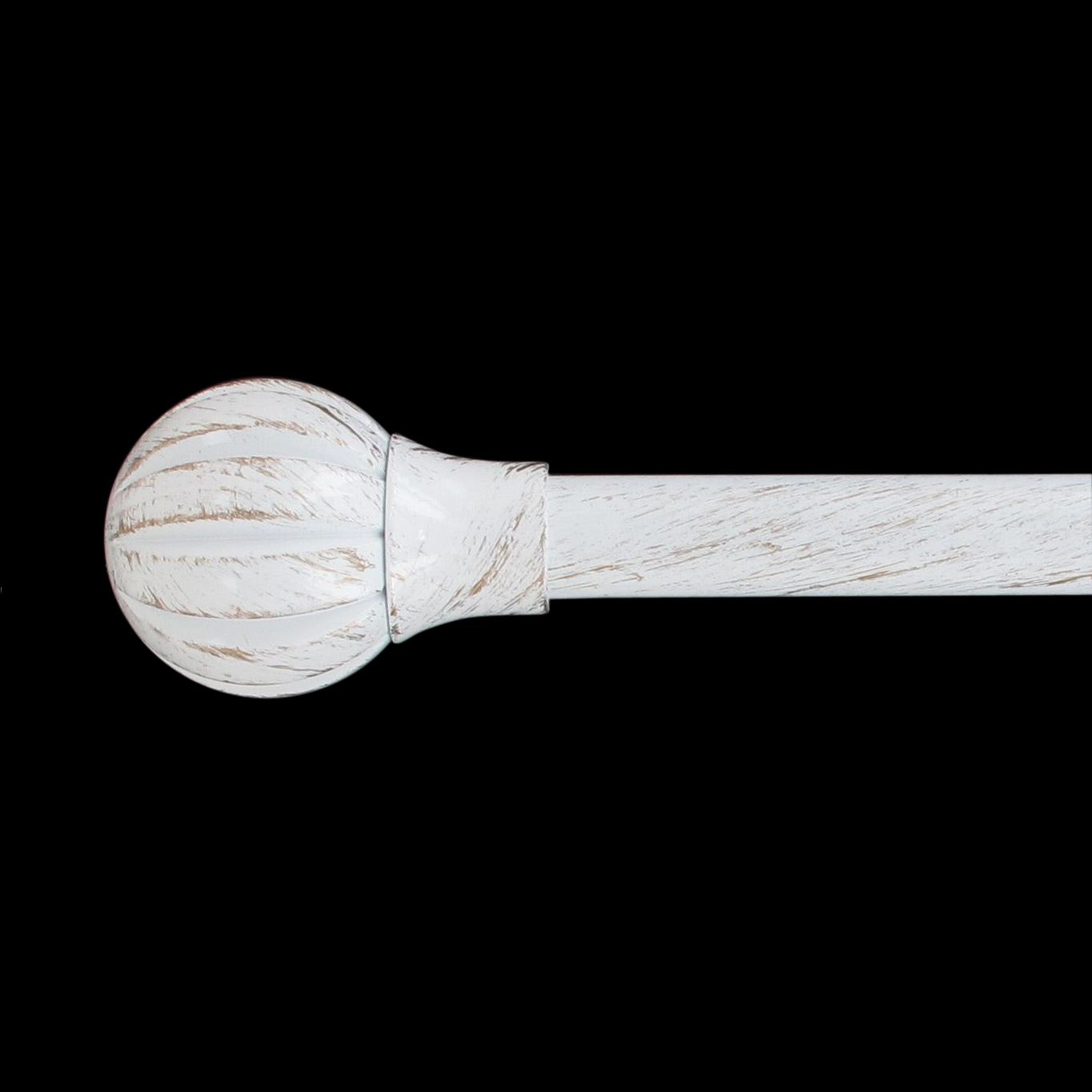 Kit de tringle extensible (L210 - L380 cm / D19 mm) Touch of Zen Blanc et Or 2