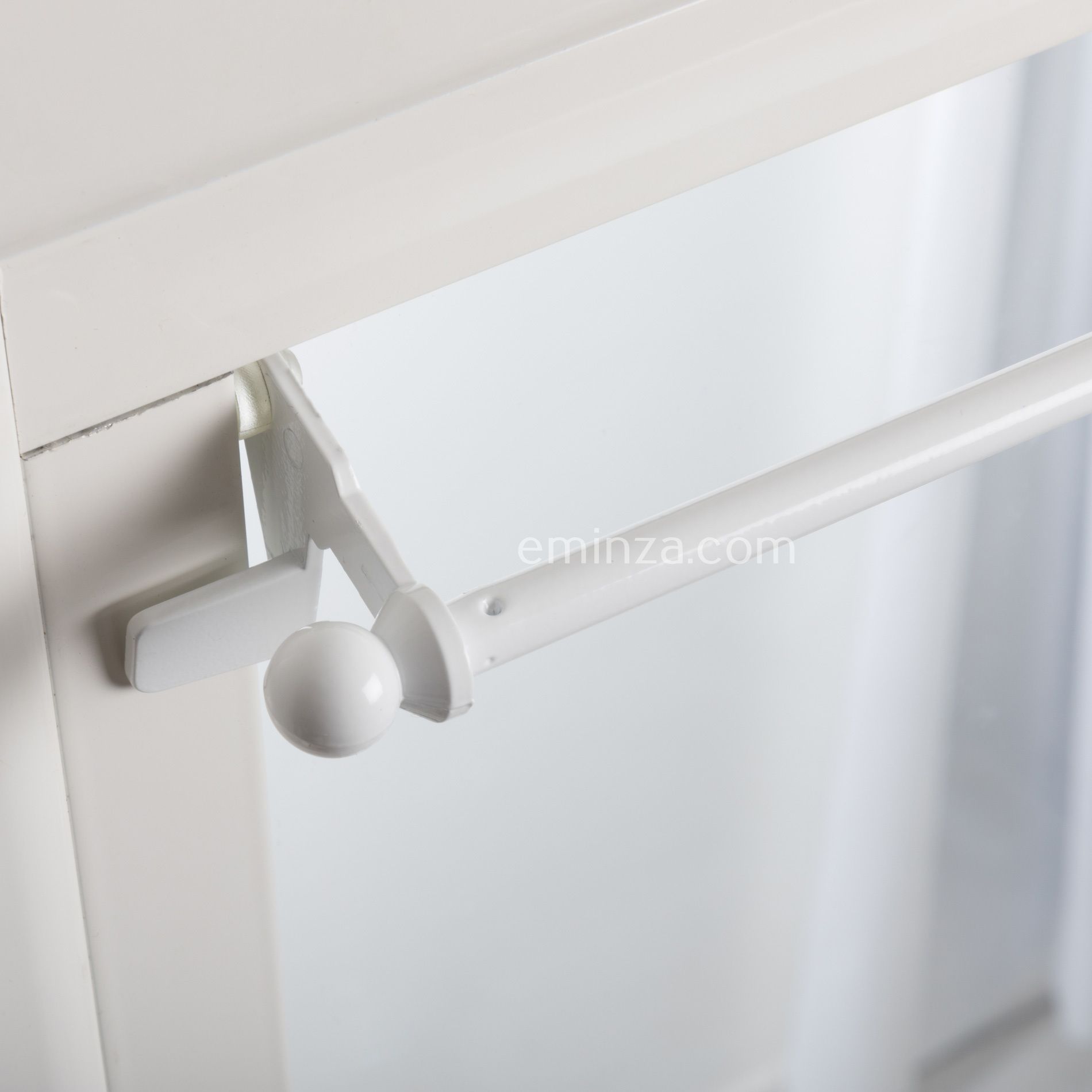 Tringle extensible Fix'vit (50 à 80 cm) Blanc 2