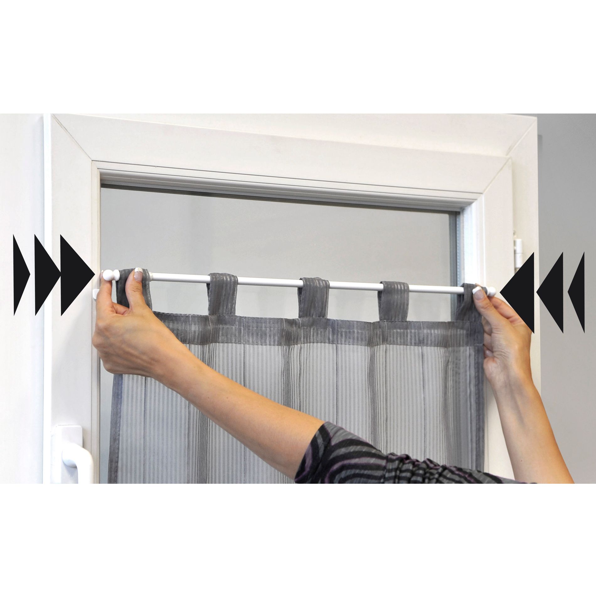 Tringle extensible Fix'vit (50 à 80 cm) Blanc 5