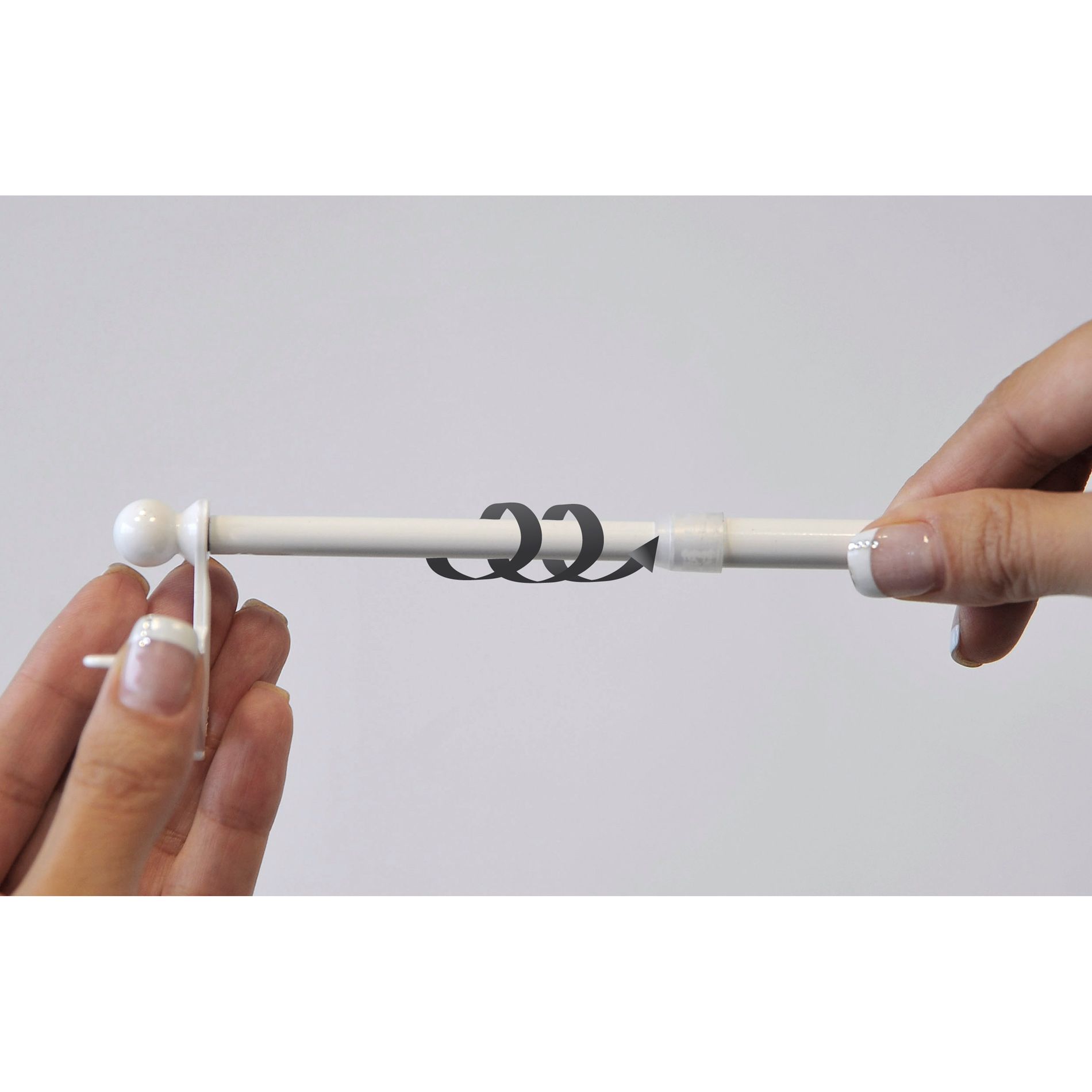 Tringle extensible Fix'vit (50 à 80 cm) Blanc 6