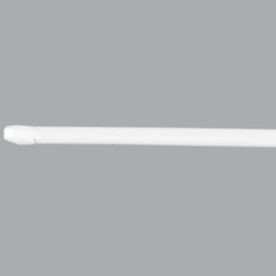 Kit de 2 tringles extensibles ovales (80 à 110 cm) Blanc 2