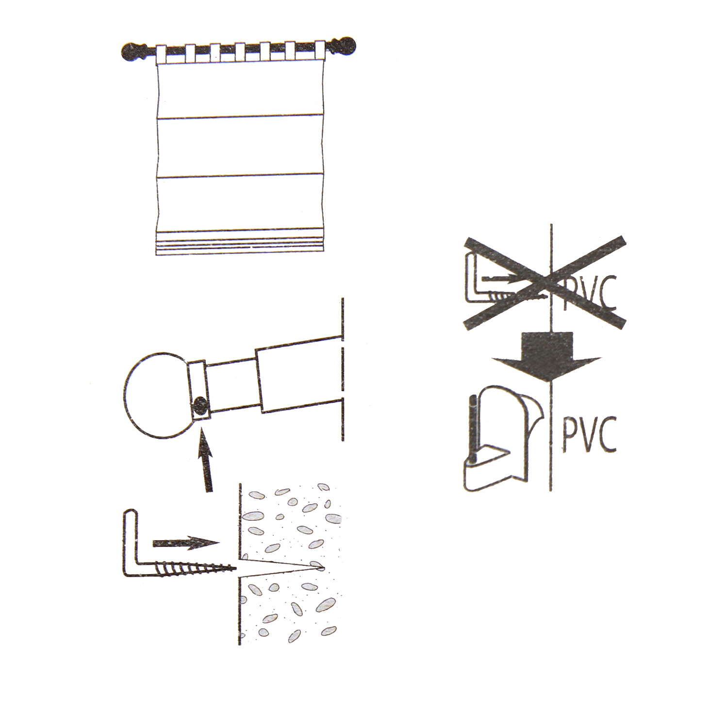 Kit de 2 tringles extensibles ovales (80 à 110 cm) Blanc 3