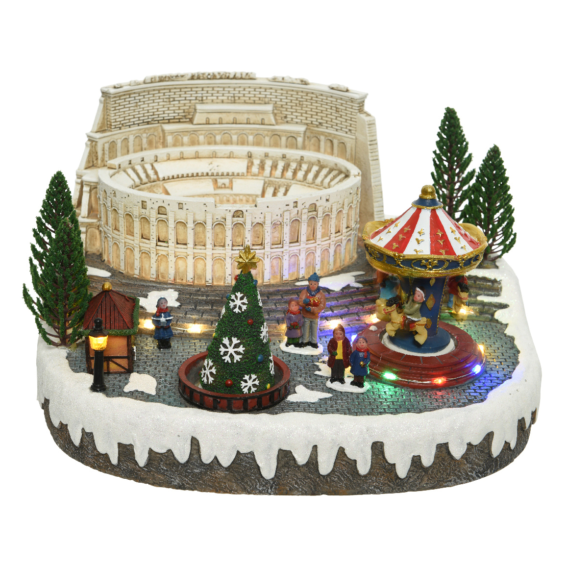 Village de Noël lumineux et musical Rome 7