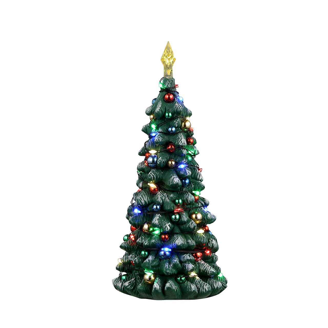 Accessoire Lemax Sapin de Noël lumineux enneigé