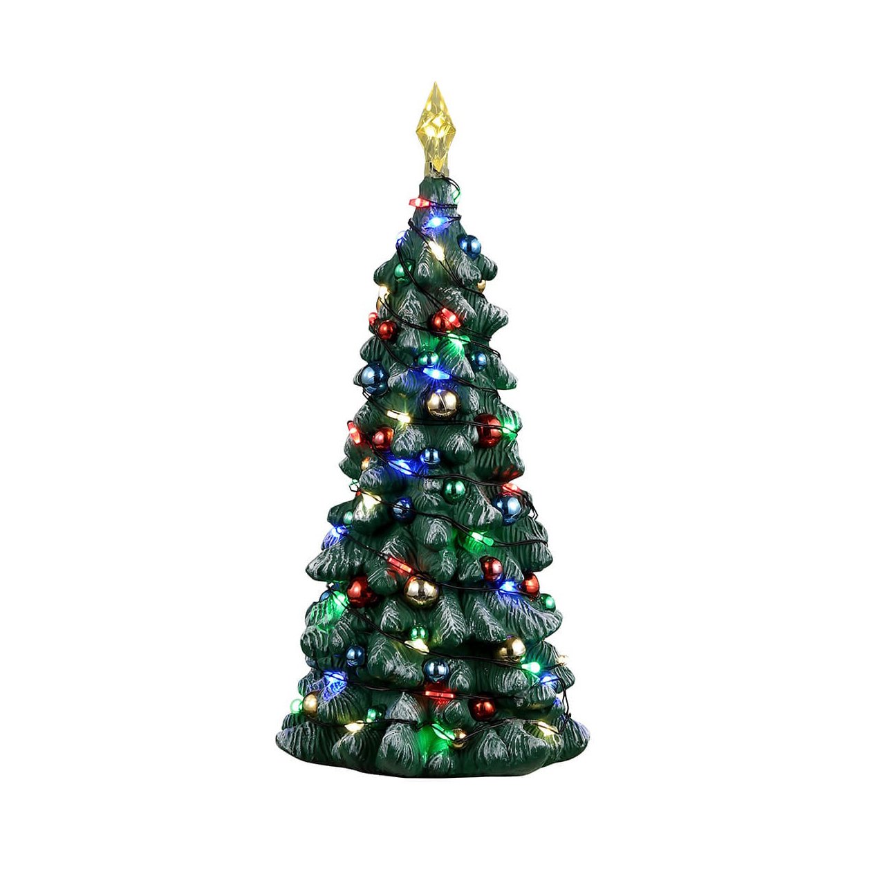 Accessoire Lemax Sapin de Noël lumineux enneigé
