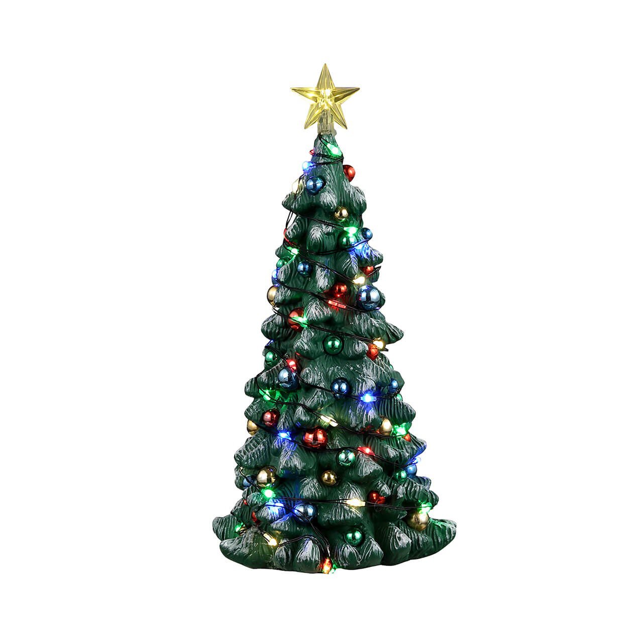 Accessoire Lemax Sapin de Noël lumineux enneigé