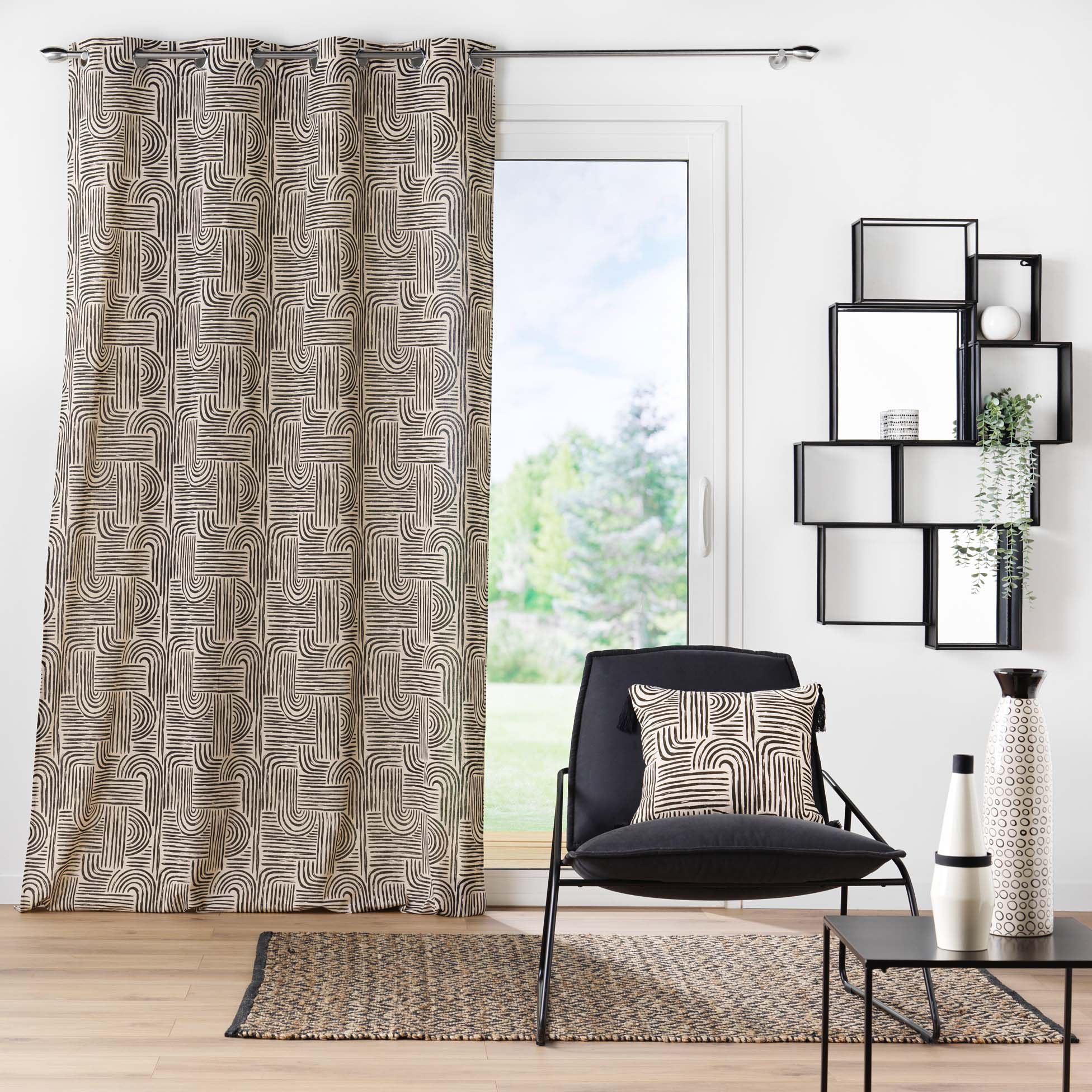 Rideau (140 x 280 cm) Pandore Noir