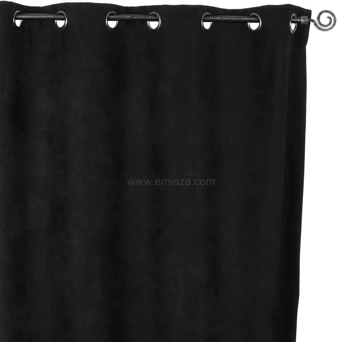 Rideau occultant isolant (140 x H260 cm) Alaska Noir 2