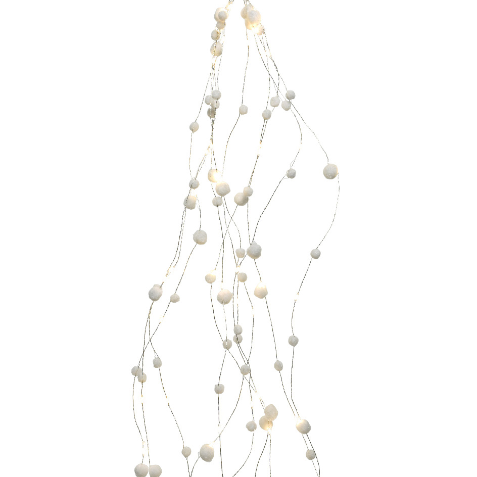Guirlande lumineuse grappe boules Blanc chaud 100 LED 2
