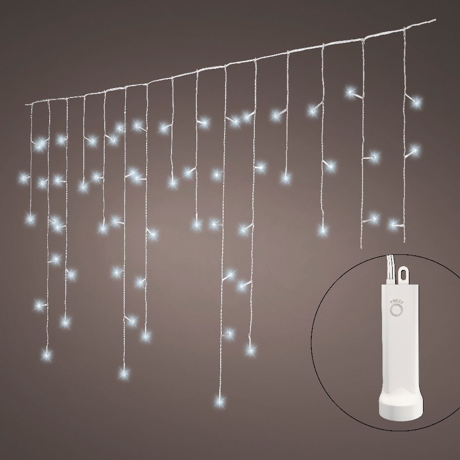 Stalactite lumineuse Durawise à piles L7 m Blanc froid 192 LED 2