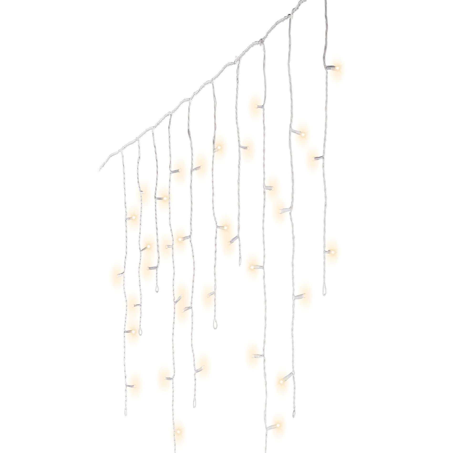 Stalactite lumineuse Kit d'extension L7,35 m Blanc chaud 250 LED CB Raccordable 2