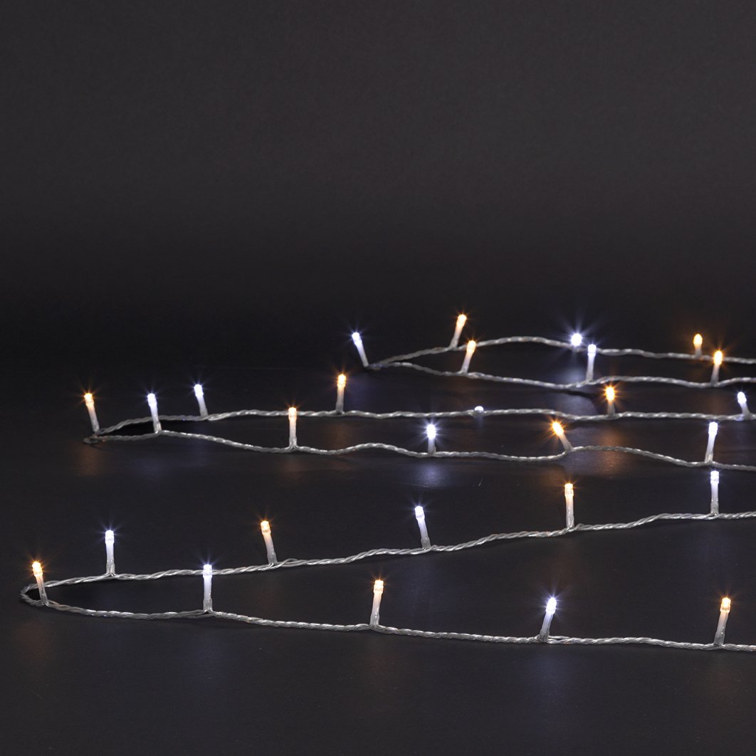 Guirlande lumineuse Timer blanc chaud/ Blanc froid 500 LED 1