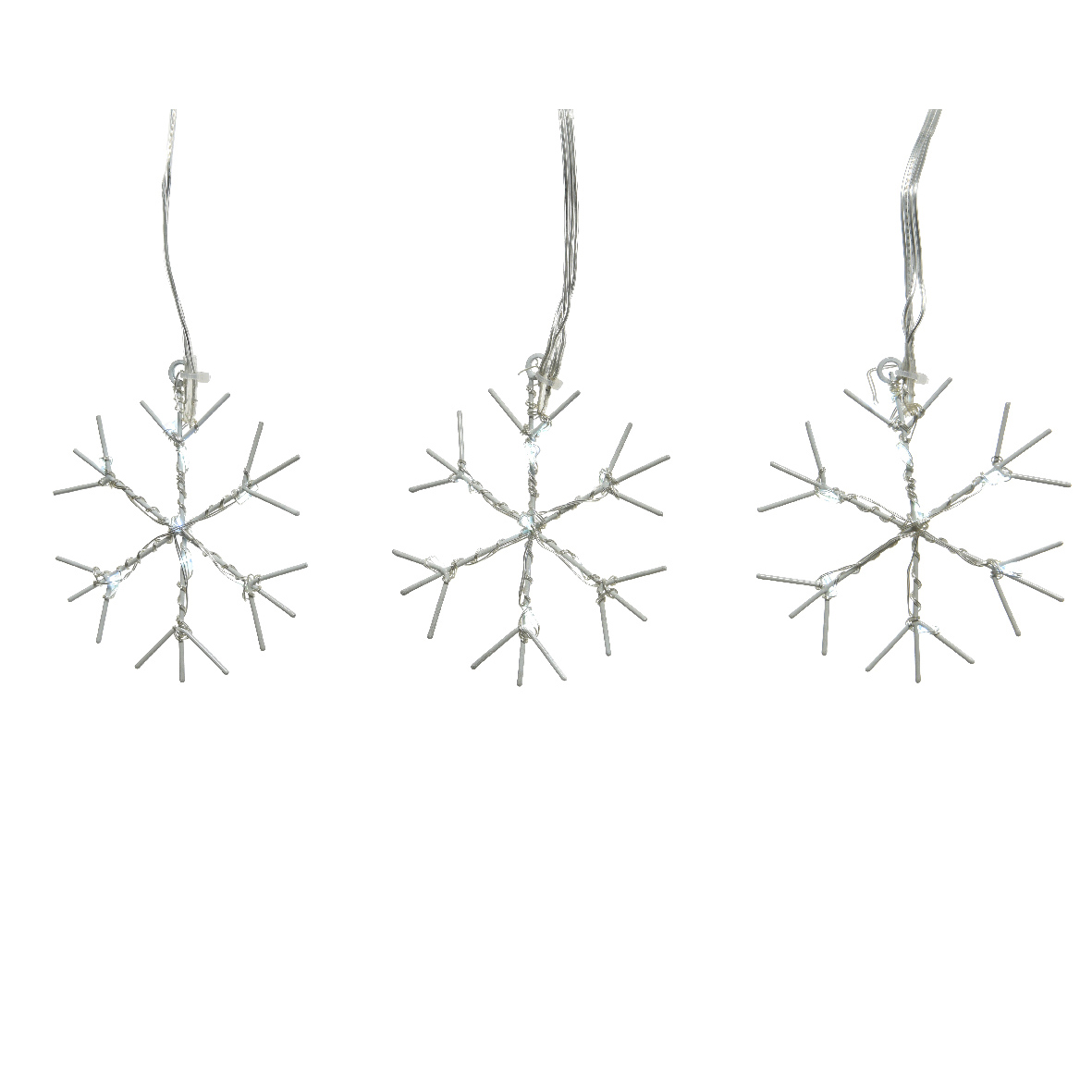 Guirlande stalactite  Flocons Blanc froid 2
