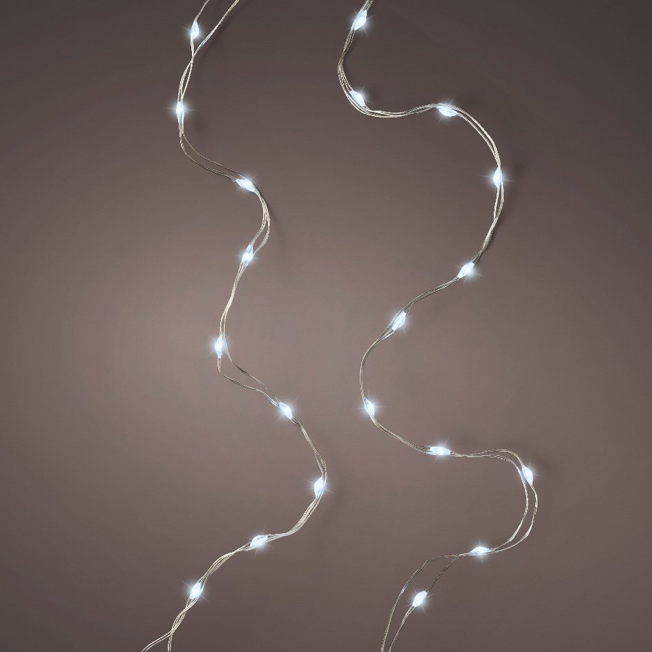 Guirlande lumineuse Durawise à piles 4,90 m Blanc froid 100 Micro LED CT 2