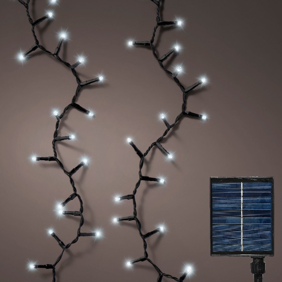 Guirlande lumineuse Solaire 11 m Blanc froid 500 LED 1