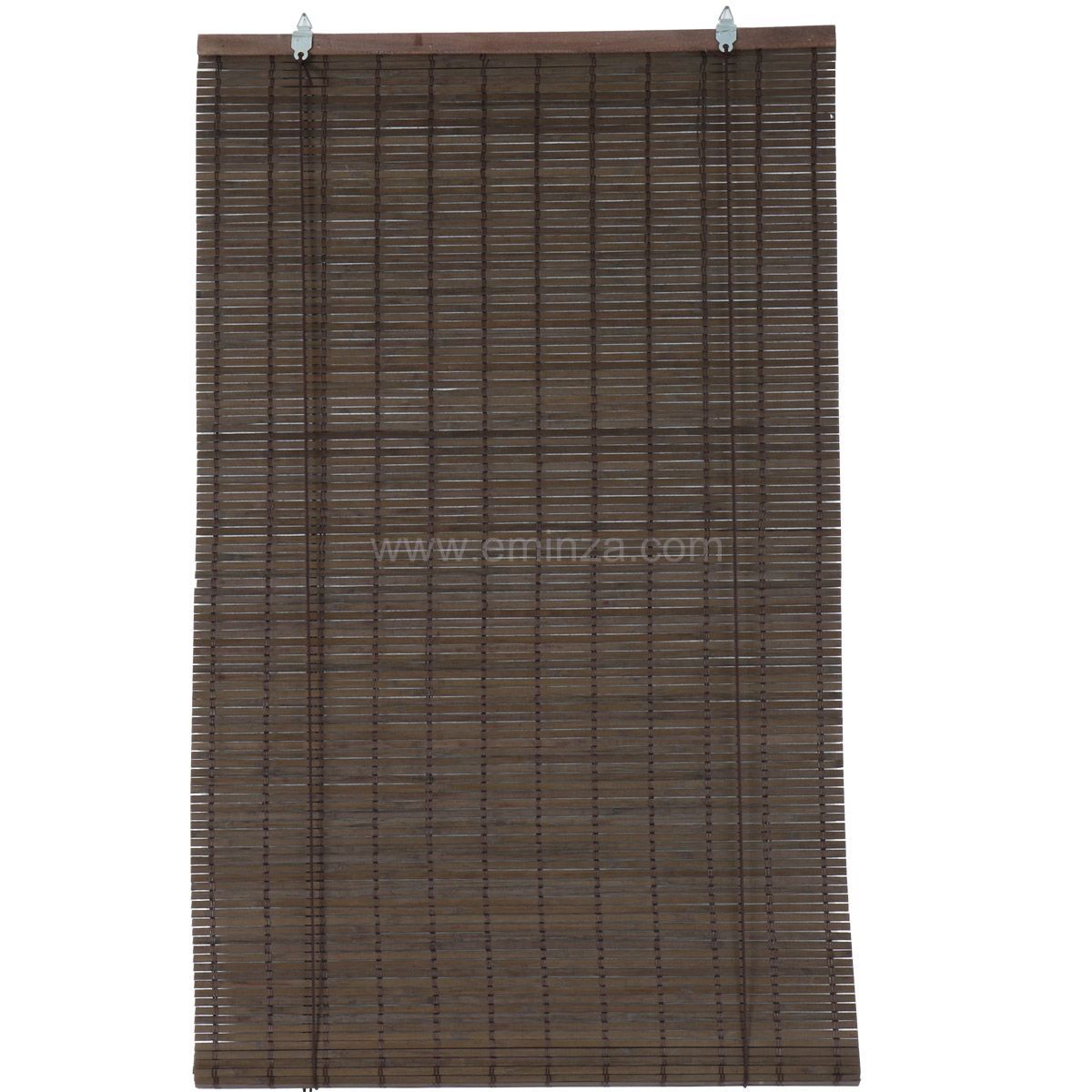 Store enrouleur à lattes (40 x 180 cm) Bambou Chocolat 2