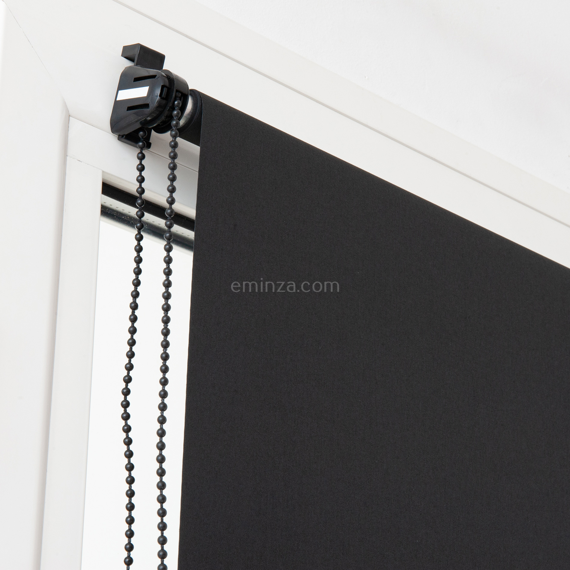 Store enrouleur occultant (45 x 90 cm) Uni Noir 3