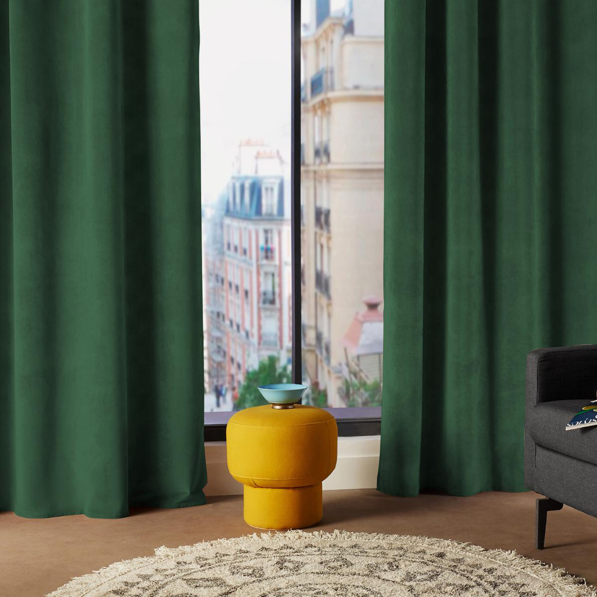 Rideau (140 x 260 cm) Lilou Vert 1