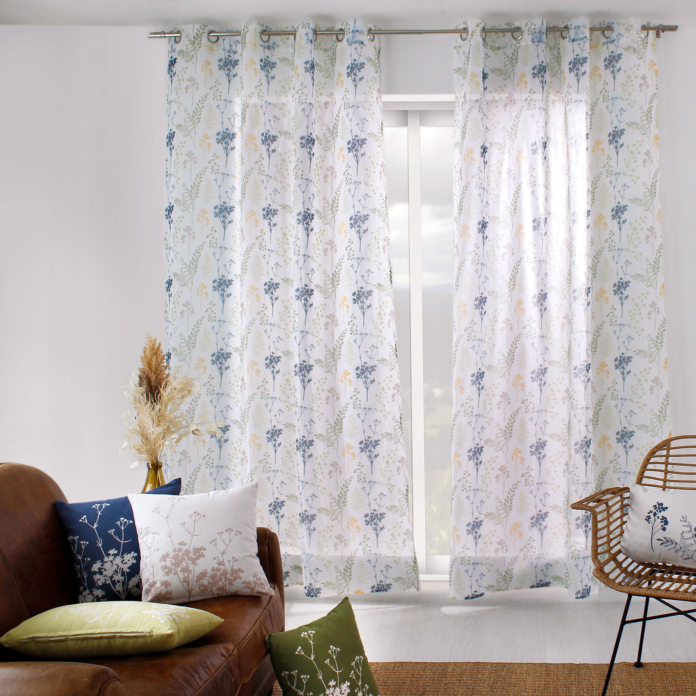 Voilage (140 x 240 cm) Herbier Multicolore 4