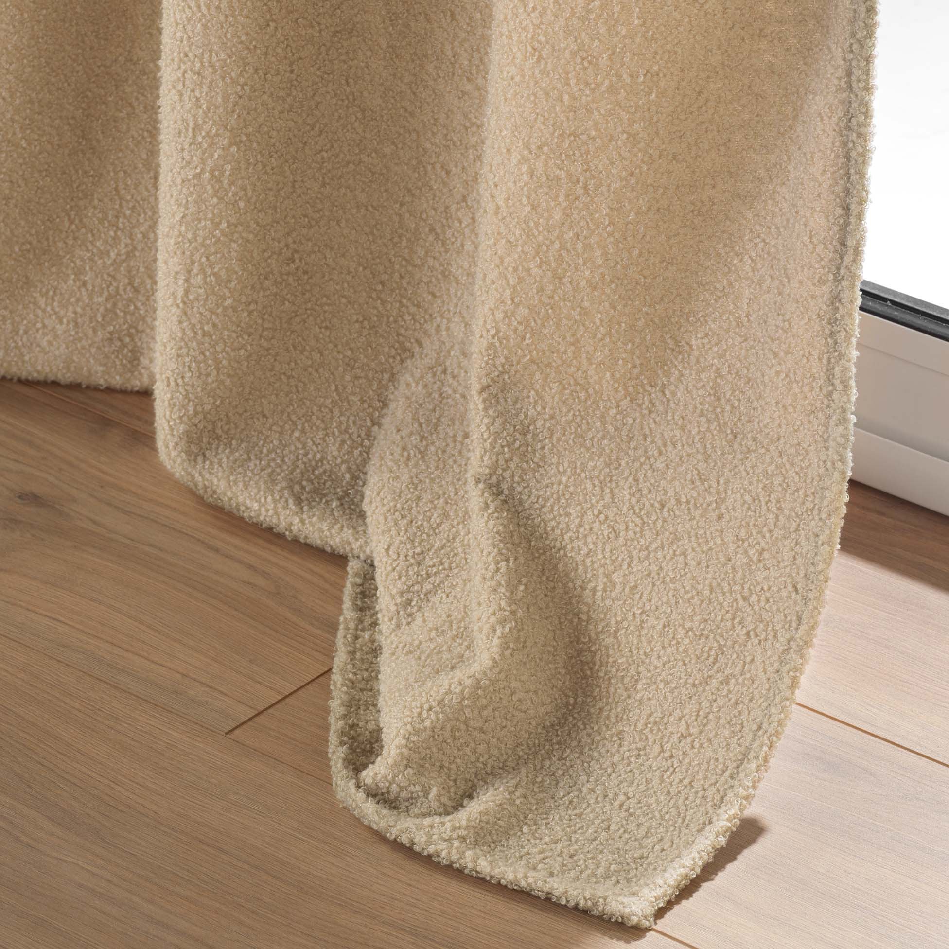 Rideau bouclette (140 x 240 cm) Wooly Beige