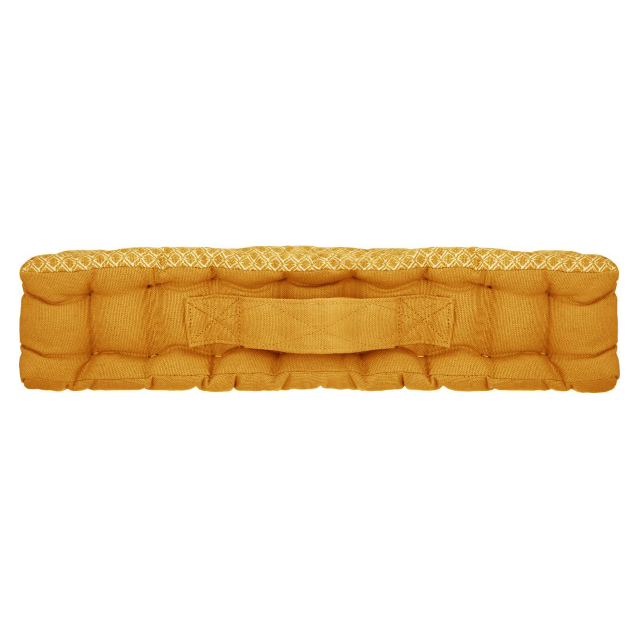 Coussin de sol carré (40 cm) Otto Jaune ocre 4