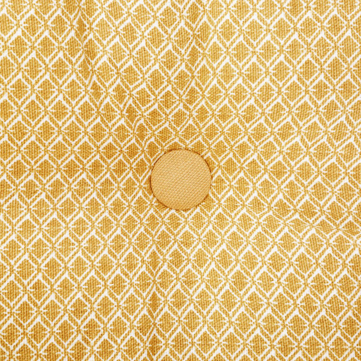 Coussin de sol carré (40 cm) Otto Jaune ocre 5