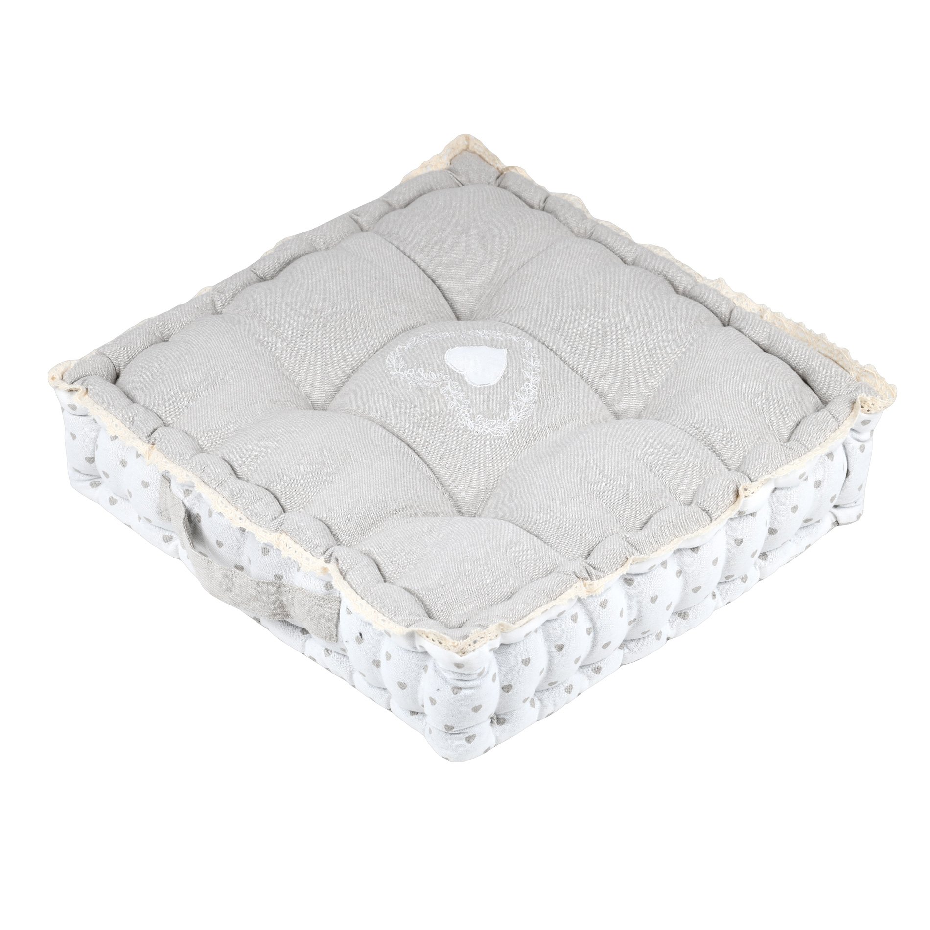 Coussin de sol (45 cm) Berenice Taupe clair 2