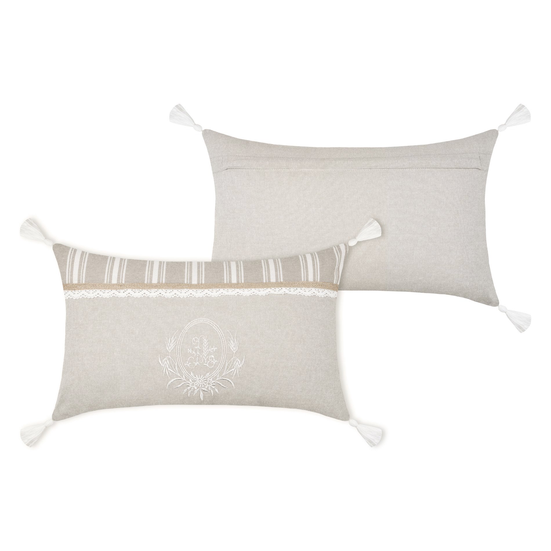 Coussin rectangulaire (50 cm) Adelaïde Beige 4