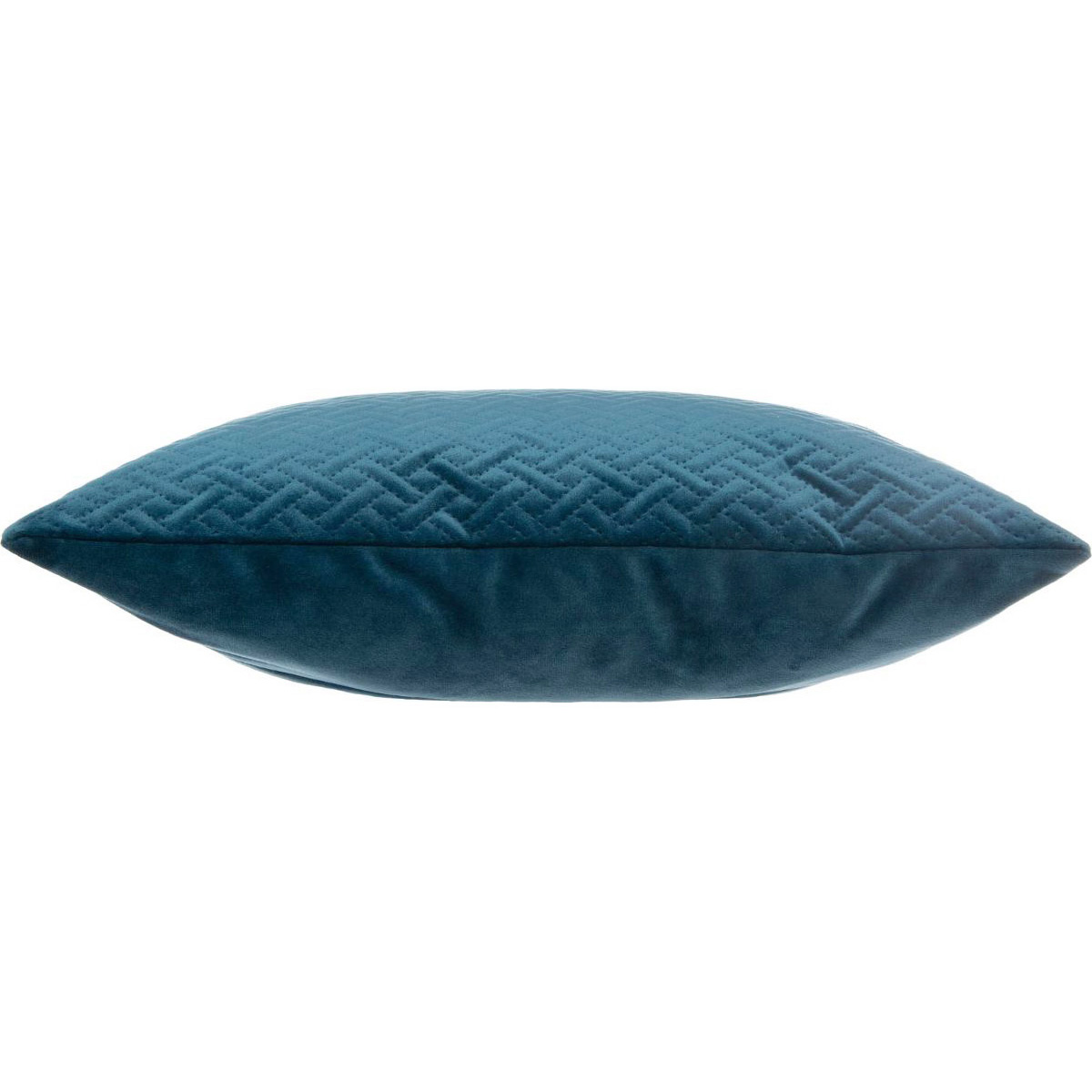 Coussin carré velours (40 cm) Dolce Bleu canard 4