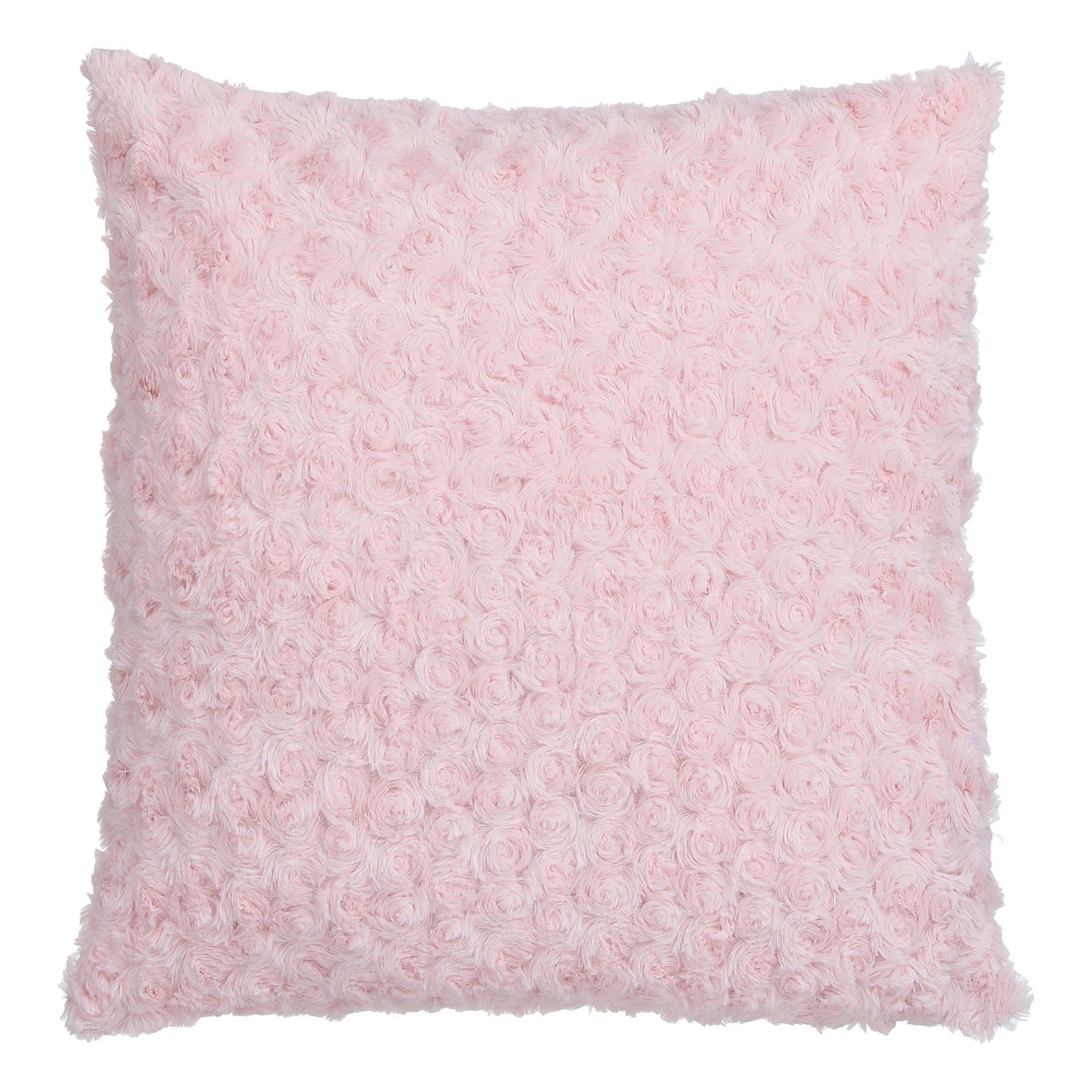 Coussin carré (45 cm) Bouclée Rose 1