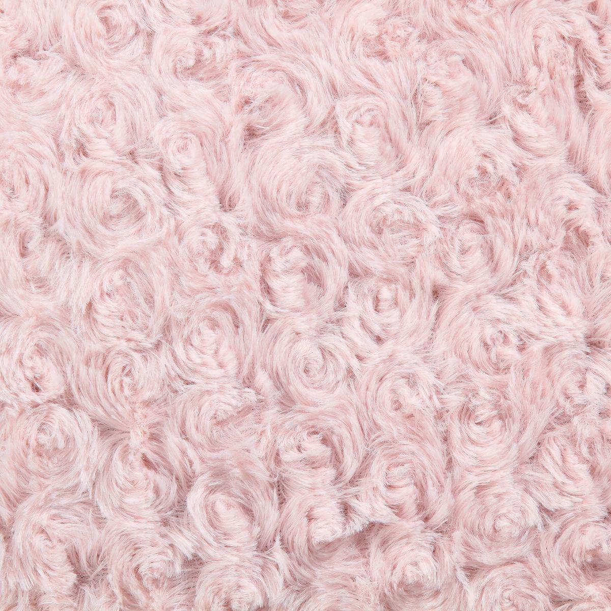 Coussin carré (45 cm) Bouclée Rose 4
