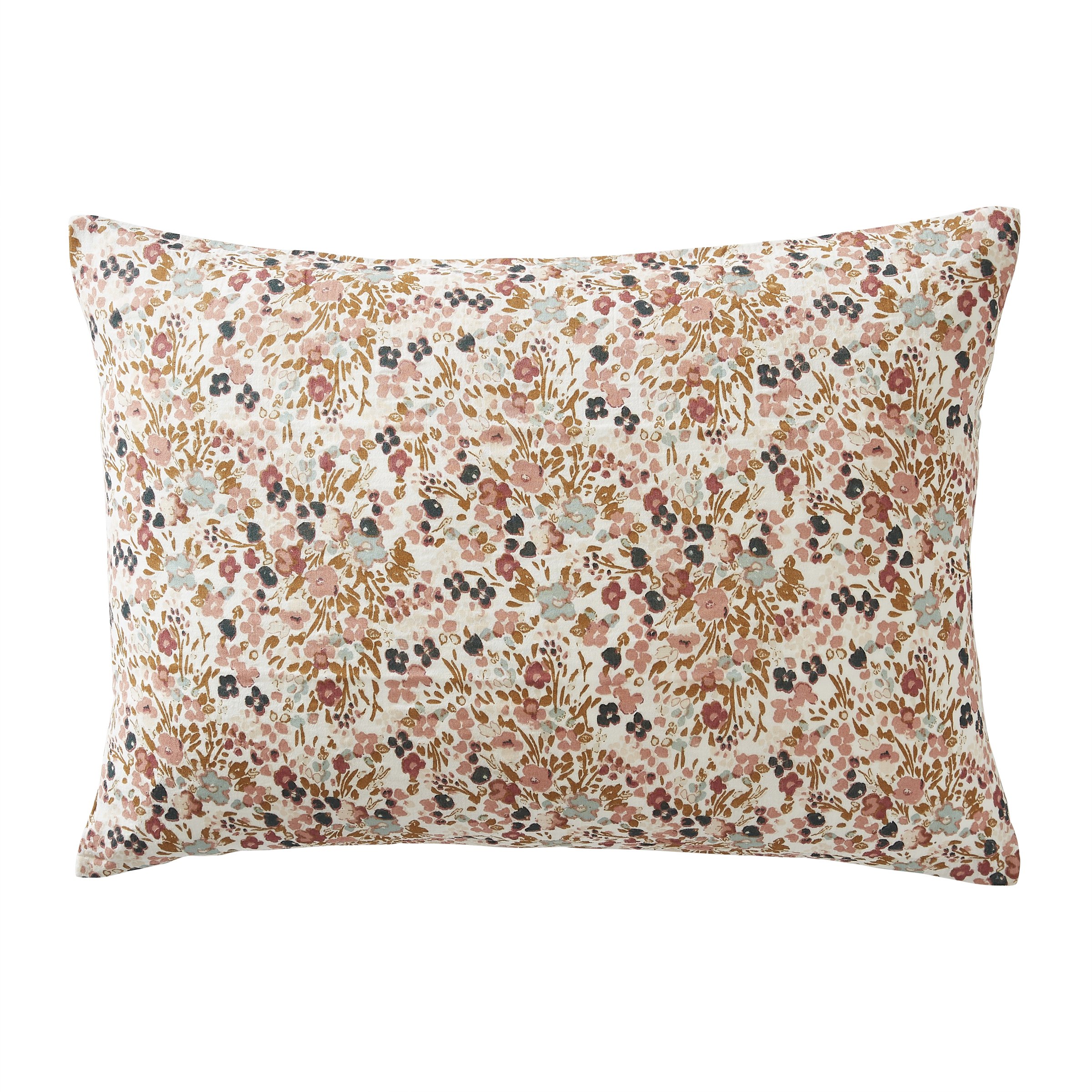 Taie d'oreiller rectangulaire gaze de coton (70 cm) Capucine Multicolore 5