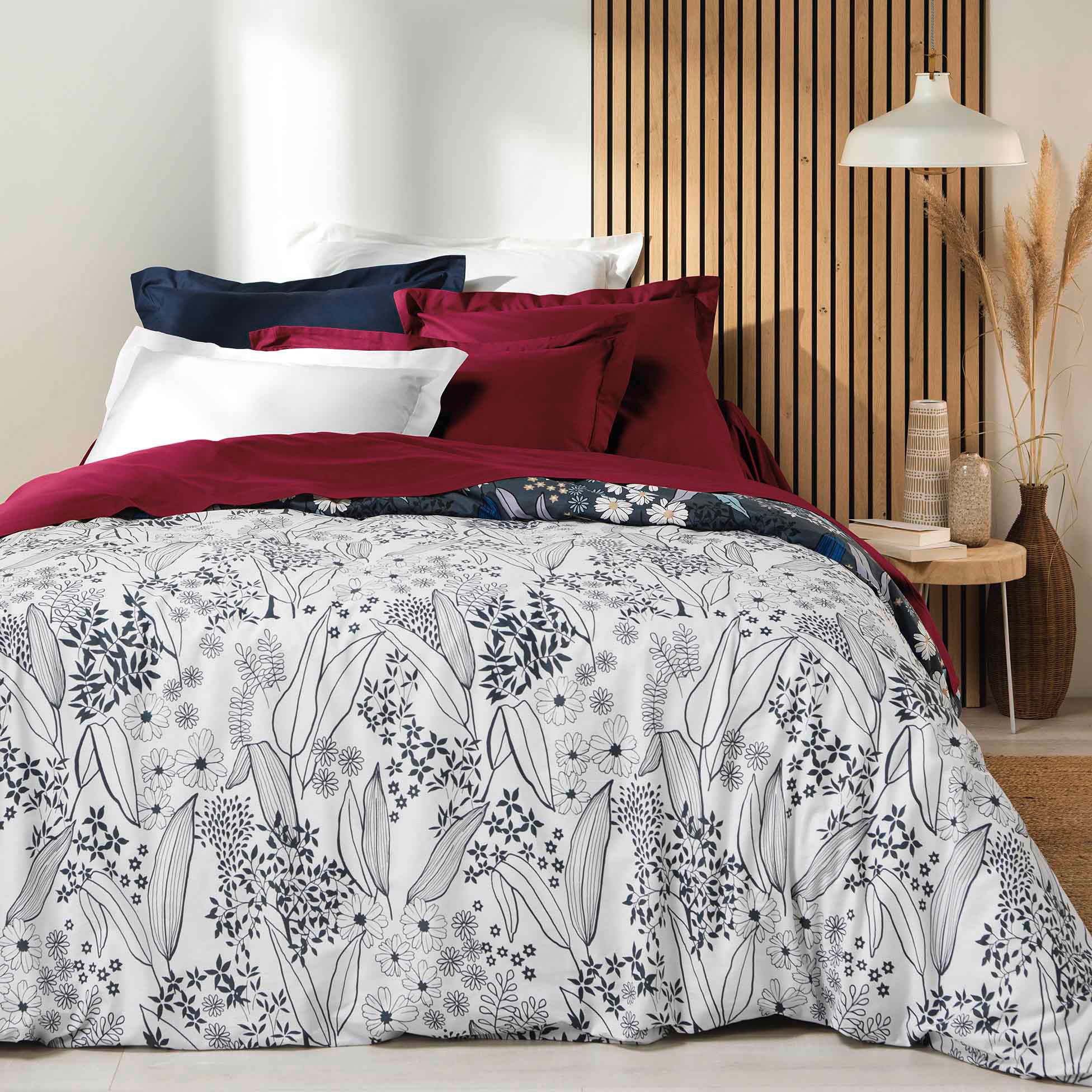 Drap housse coton bio (160 cm) Biolina Bleu nuit 4