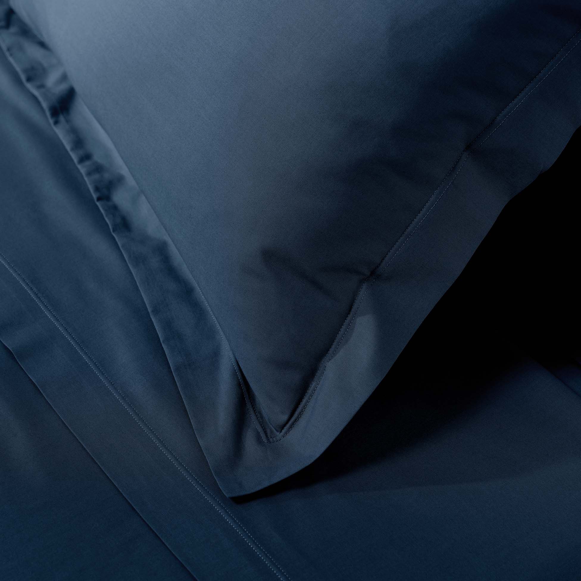 Taie d'oreiller carrée coton bio (63 cm) Biolina Bleu nuit 5
