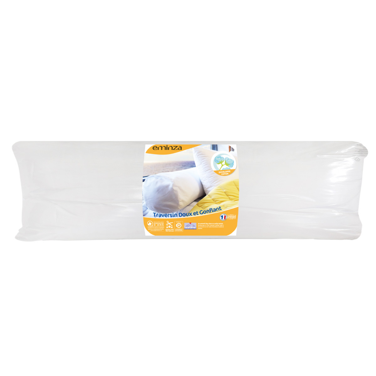 Traversin (90 cm) Doux et gonflant Blanc 3