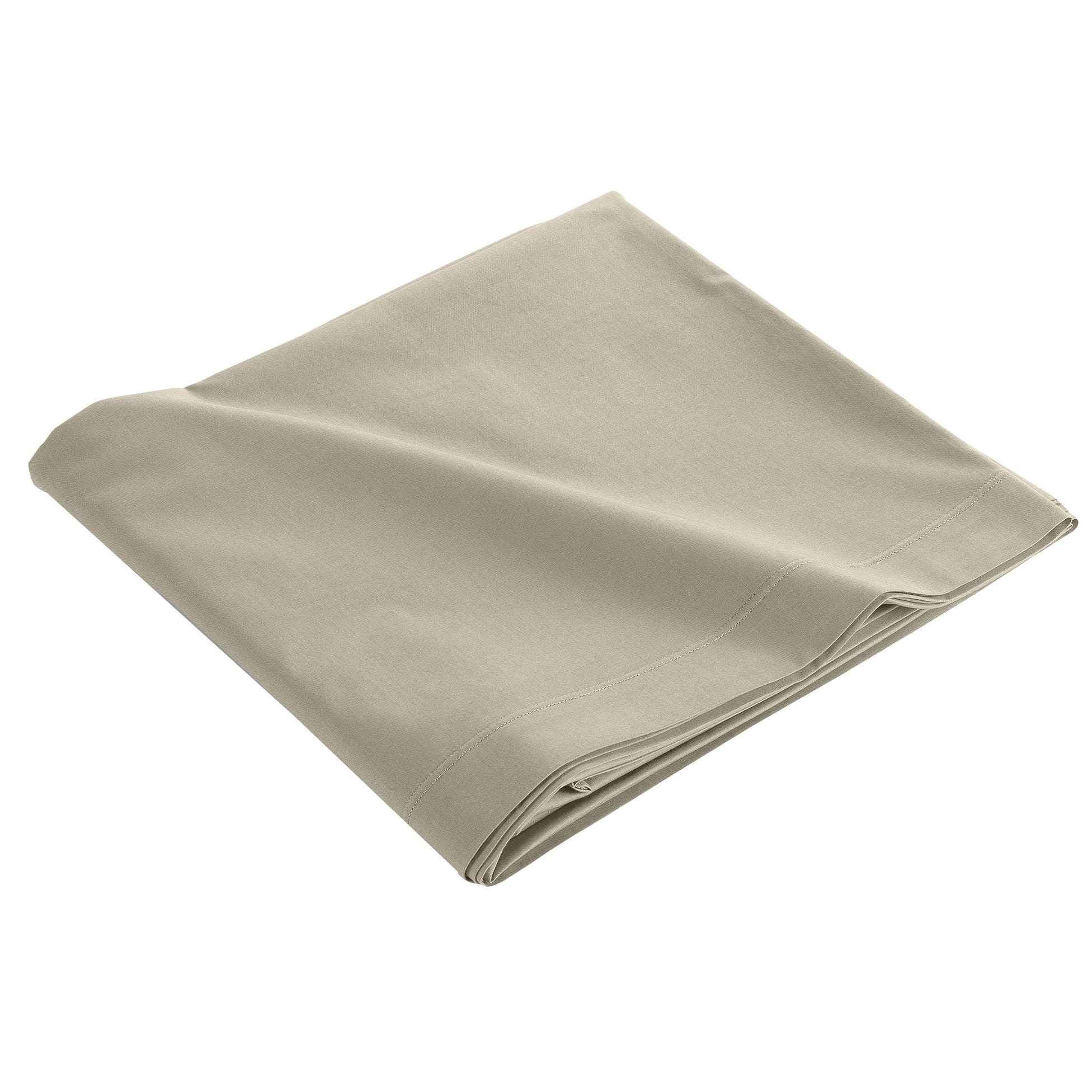 Drap plat coton bio (240 cm) Biolina Taupe 4