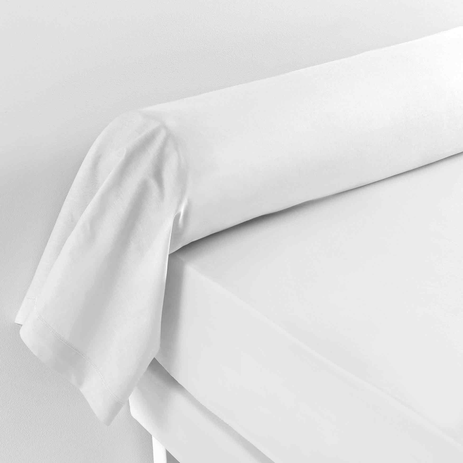 Taie de traversin coton bio (L185 cm) Biolina Blanche 3