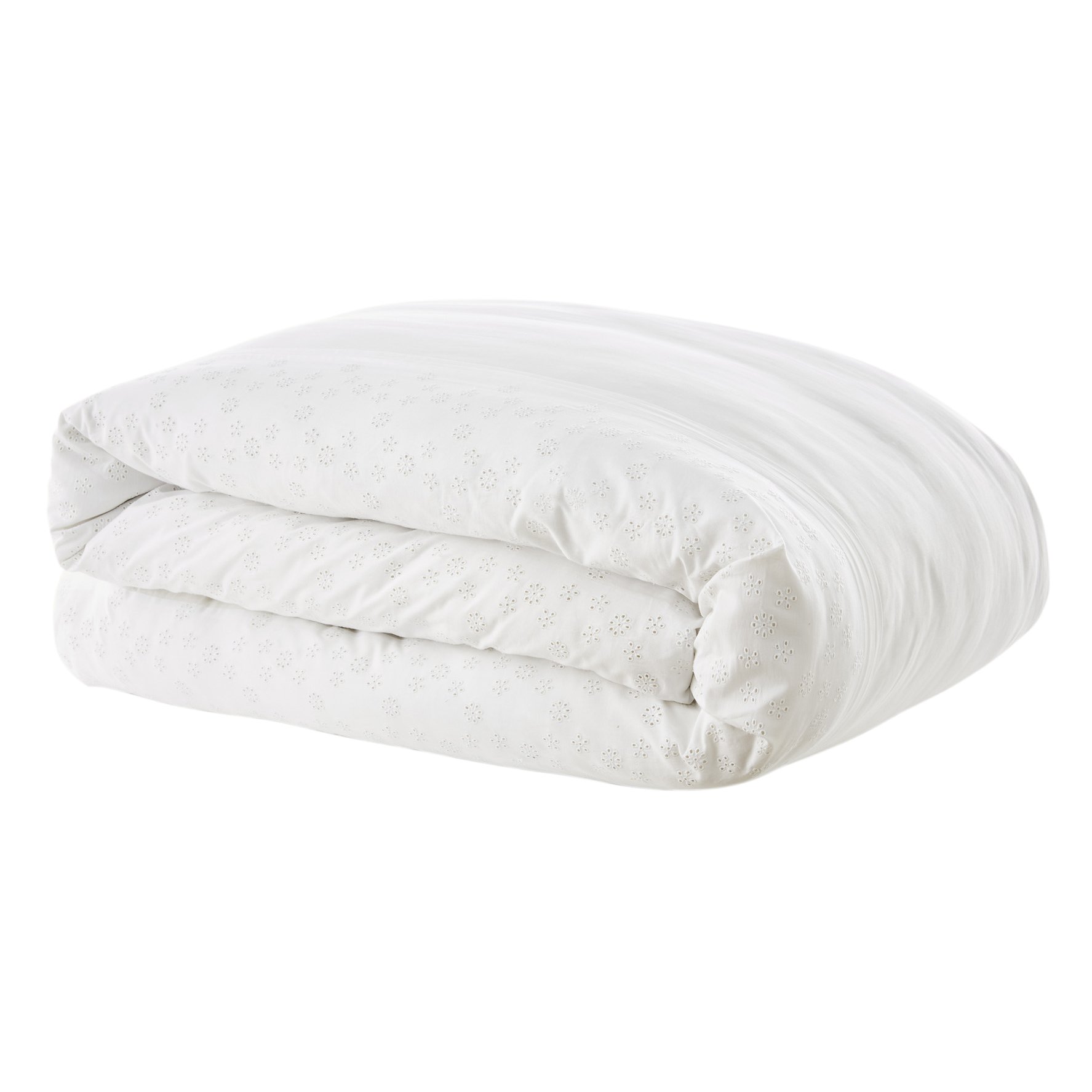 Housse de couette dentelle coton (240 cm) Jeanne Blanche 3