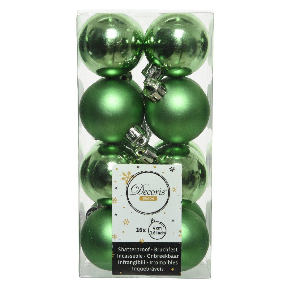 Lot de 16 boules de Noël (D40 mm) Alpine Vert gui 1