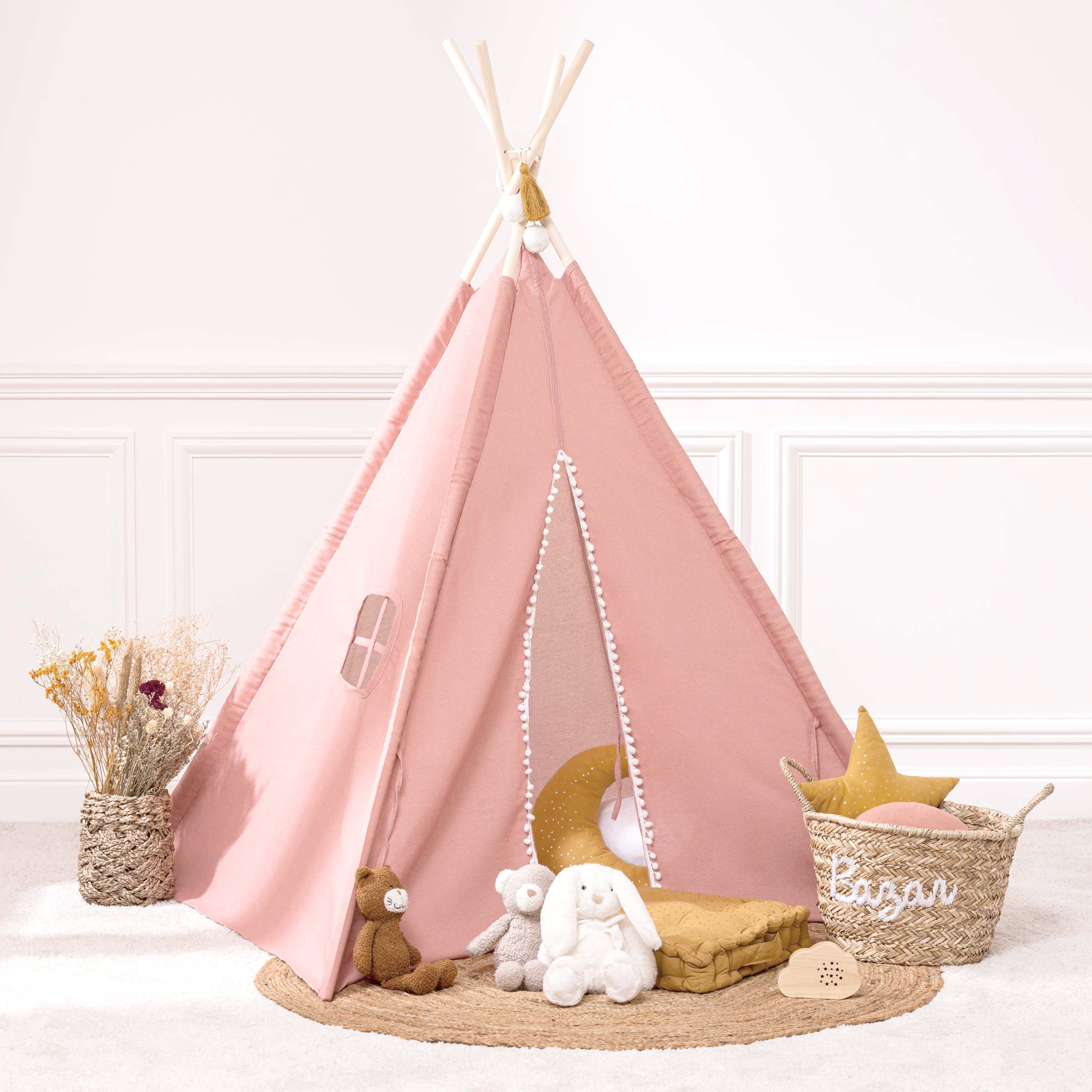Tipi enfant Wapi Rose 1
