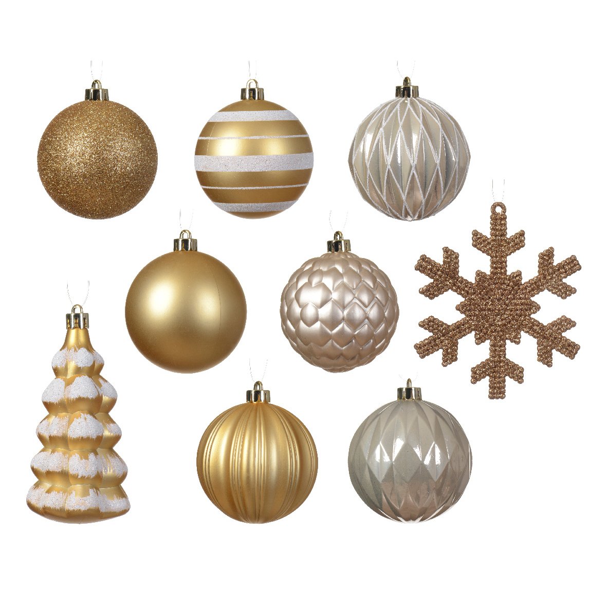 Kit de décoration de sapin de Noël Tradition Marron clair 1